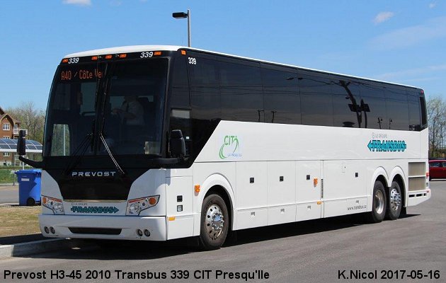 BUS/AUTOBUS: Prevost H3-45 2010 Transbus