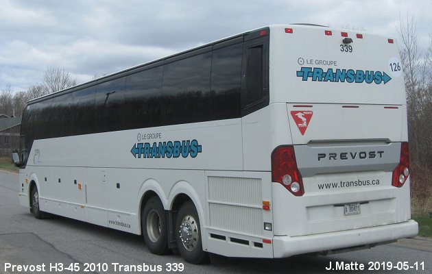 BUS/AUTOBUS: Prevost H3-45 2010 Transbus