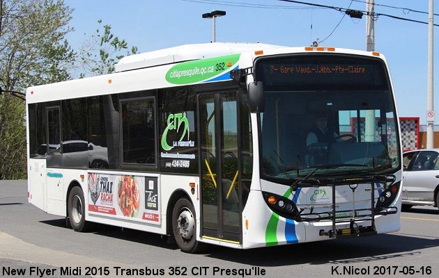BUS/AUTOBUS: New Flyer Midi 2015 Transbus