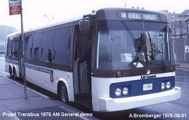 BUS/AUTOBUS: AM General Transbus 1975 Projet Transbus