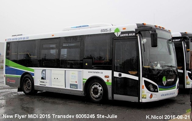 BUS/AUTOBUS: New Flyer Midi 2015 Transdev