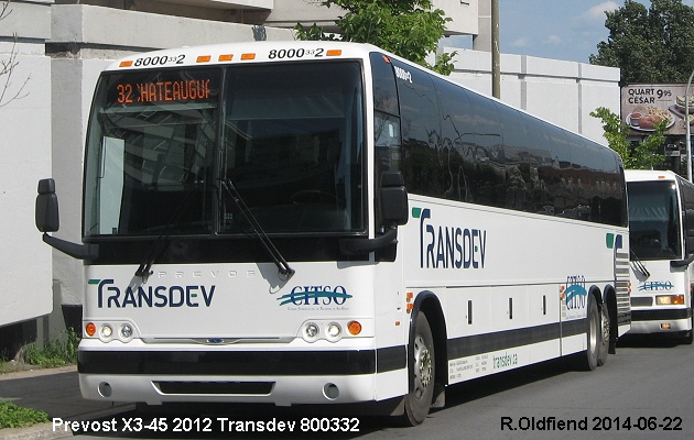 BUS/AUTOBUS: Prevost X3-45 2012 Transdev