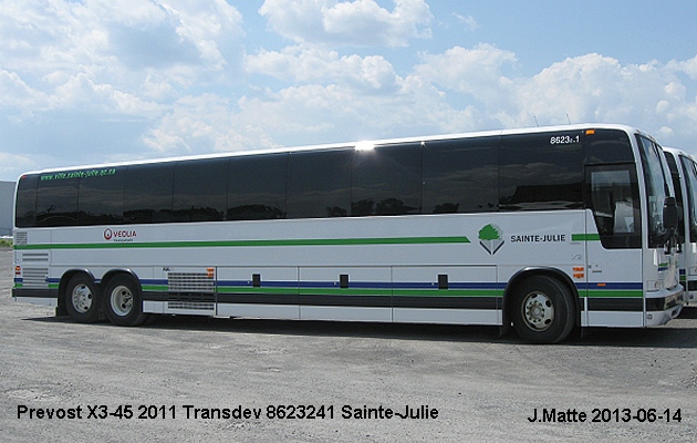 BUS/AUTOBUS: Prevost X3-45 2011 Veolia-Transdev