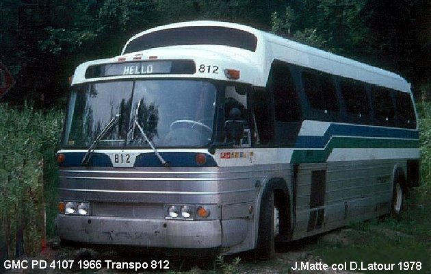 BUS/AUTOBUS: GMC PD 41074 1966 Transpo