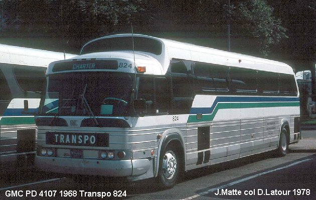 BUS/AUTOBUS: GMC PD4107 1968 Transpo