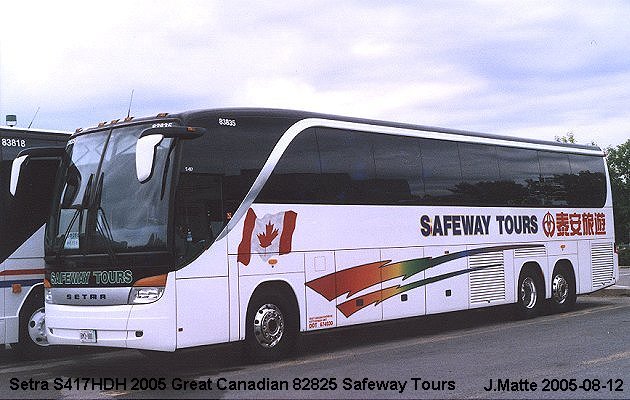 BUS/AUTOBUS: Setra S417HDH 2004 Great Canadian