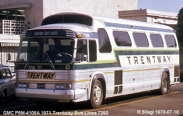 BUS/AUTOBUS: GMC P8M 4108A 1971 Trentway Bus
