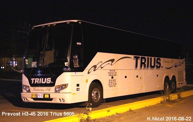 BUS/AUTOBUS: Prevost H3-45 2016 Trius