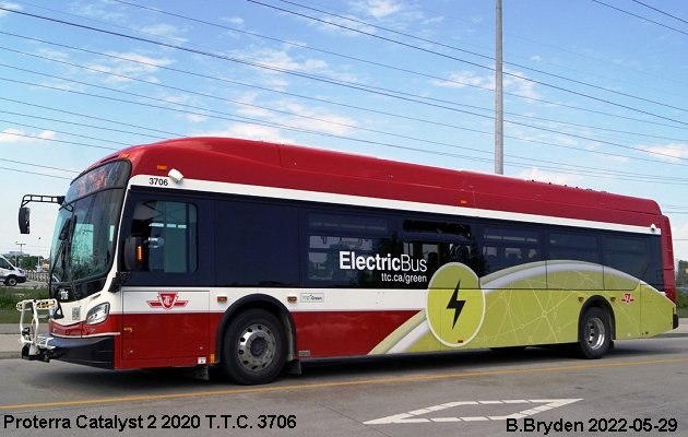 BUS/AUTOBUS: Proterra Catalyst 2 2020 Toronto Transit Commission