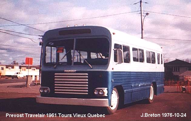 BUS/AUTOBUS: Prevost Travelair 1961 T.V.Q.