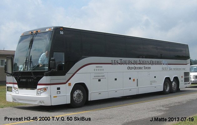 BUS/AUTOBUS: Prevost H3-45 2000 T.V.Q.