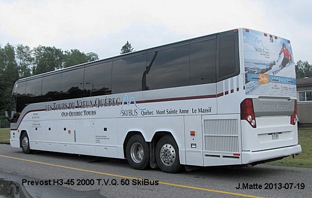 BUS/AUTOBUS: Prevost H3-45 2000 T.V.Q.