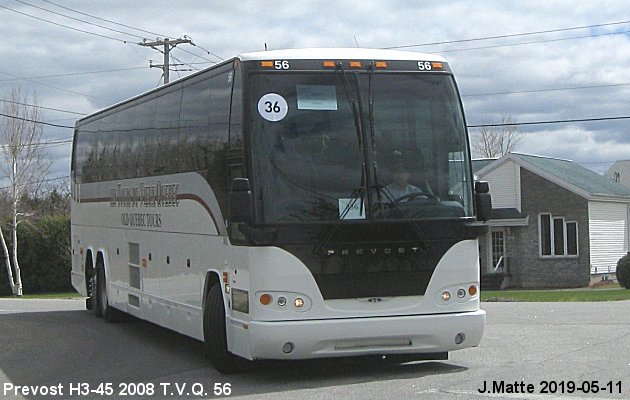 BUS/AUTOBUS: Prevost H3-45 2008 T.V.Q.