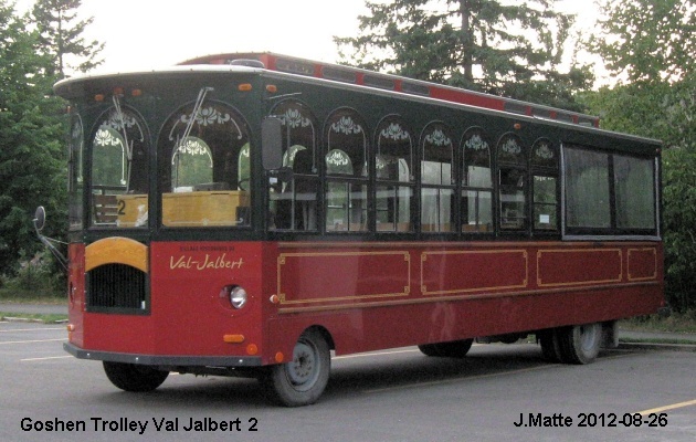 BUS/AUTOBUS: Goshen Trolley 2001 Val Jalbert
