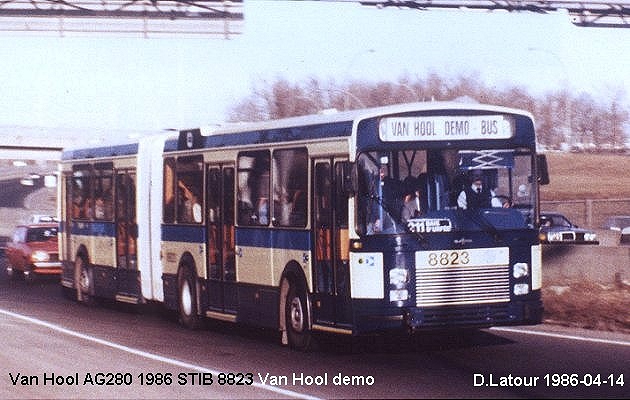 BUS/AUTOBUS: Van Hool AG280 1986 STIB