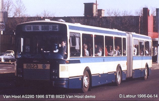 BUS/AUTOBUS: Van Hool AG280 1986 STIB