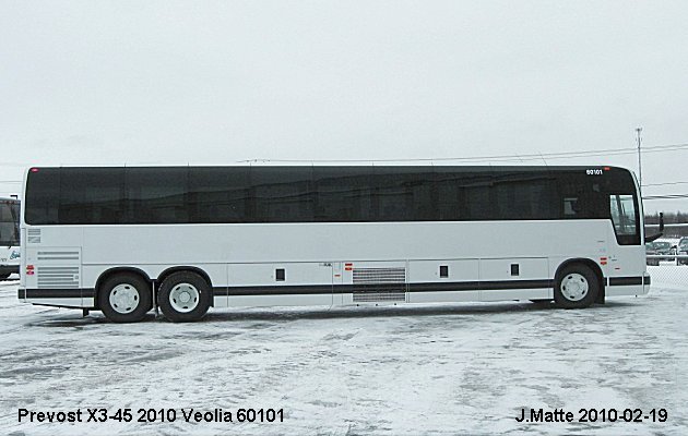 BUS/AUTOBUS: Prevost X3-45 2010 Veolia