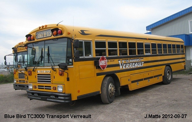 BUS/AUTOBUS: Blue Bird TC2000 2008 Verreault transport