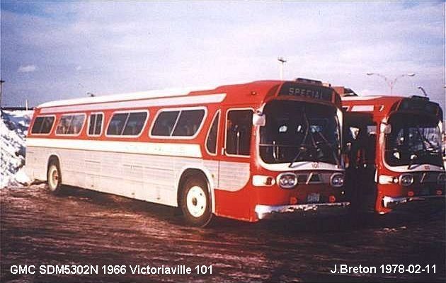 BUS/AUTOBUS: GMC SDM5302 1966 Victoriaville Autobus