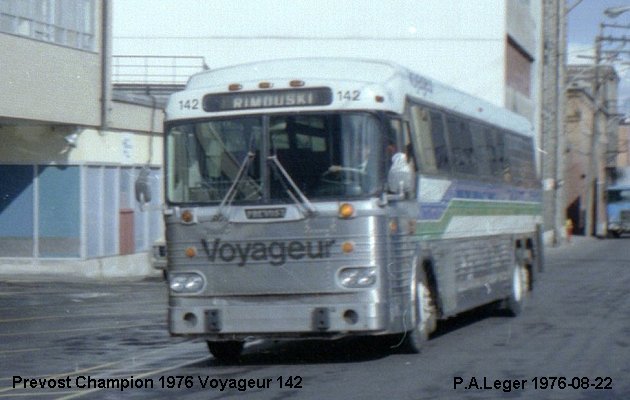 BUS/AUTOBUS: Prevost Champion 1976 Voyageur
