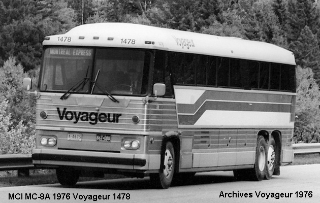BUS/AUTOBUS: MCI MC8 A 1976 Voyageur