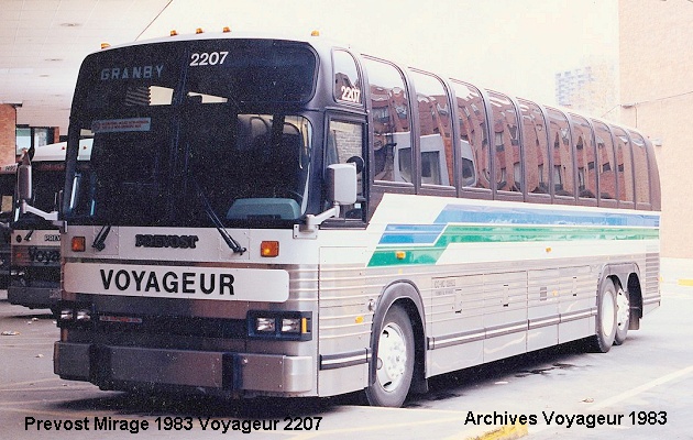 BUS/AUTOBUS: Prevost Mirage 1983 Voyageur