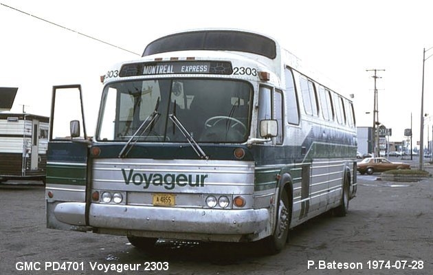 BUS/AUTOBUS: GMC PD4701 1973 Voyageur
