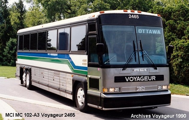 BUS/AUTOBUS: MCI MC 102A3 1990 Voyageur