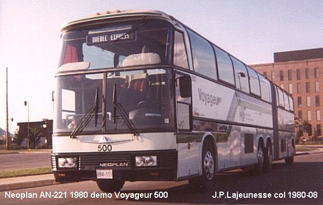 BUS/AUTOBUS: Neoplan AN 221 1980 Voyageur