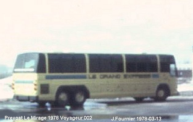 BUS/AUTOBUS: Prevost Le Mirage 1978 Voyageur