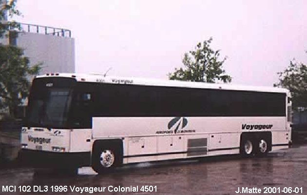 BUS/AUTOBUS: MCI 102DL3 1996 Voyageur Colonial