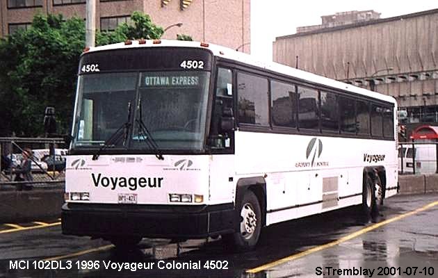BUS/AUTOBUS: MCI MC 102 DL3 1997 Voyageur Colonial