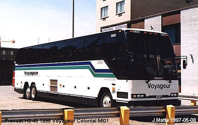 BUS/AUTOBUS: Prevost H3-45 1996 Voyageur Colonial
