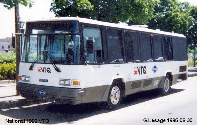 BUS/AUTOBUS: National Transmark 1992 VTQ
