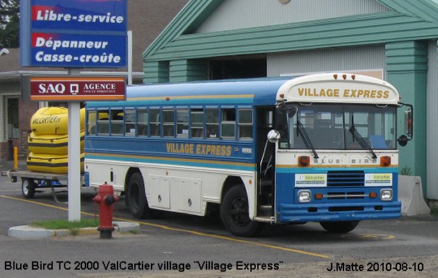 BUS/AUTOBUS: Blue Bird TC2000 1997 ValcartierVillage