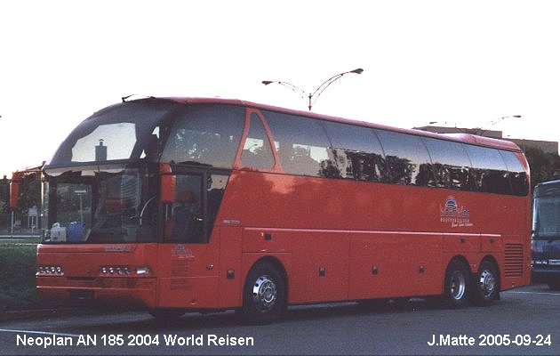 BUS/AUTOBUS: Neoplan AN 185 2004 World Reisen
