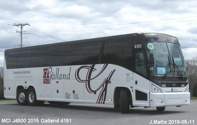 BUS/AUTOBUS: MCI J4500 2015 Galland