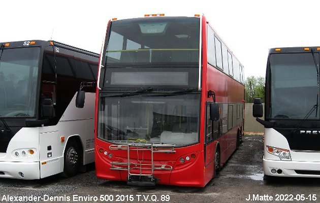 BUS/AUTOBUS: Alexander-Dennis Enviro 500 2015 T.V.Q.